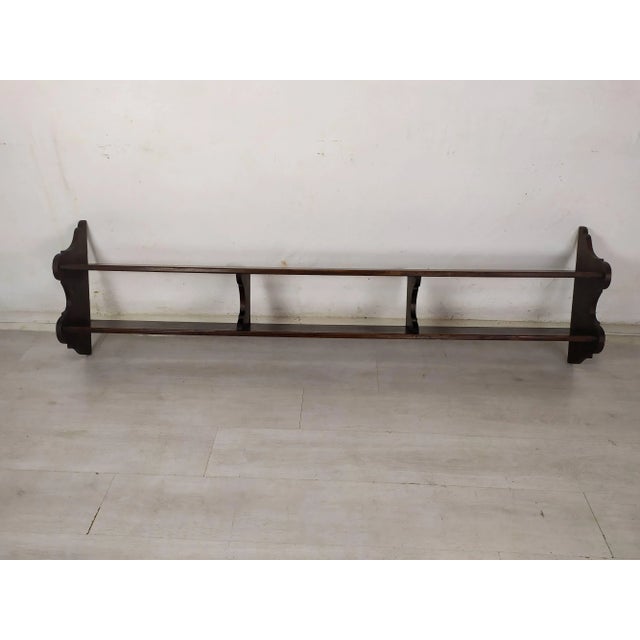 Rustic Oak Wall Shelf, in Good conditions. Designed before 1890