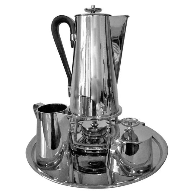 Coffee Service With Tray Tommi Parzinger Dorlyn Silversmith For Sale - Image 11 of 11