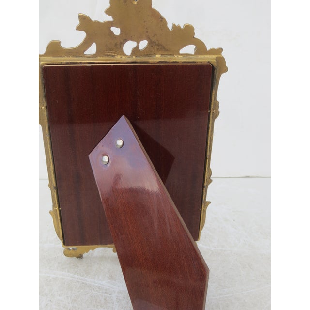Antique Bronze Rocco Photo Frame For Sale - Image 4 of 7