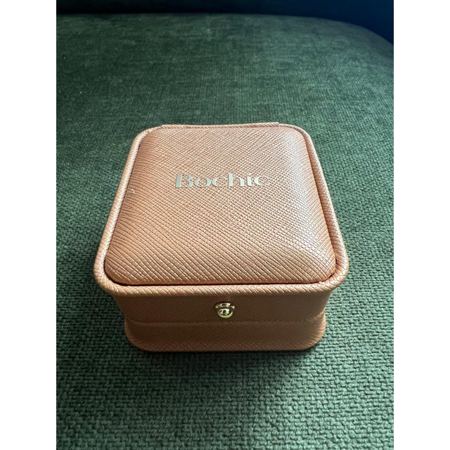 Bochic "Orient" Emerald Cut Ruby & White Topaz Ring Set In 18K Gold & Silver Natural Red Ruby, Emerald Cut 7.50 Carat...