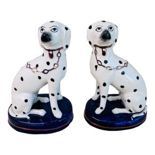 Late 19th Century Staffordshire Dogs, a Pair For Sale