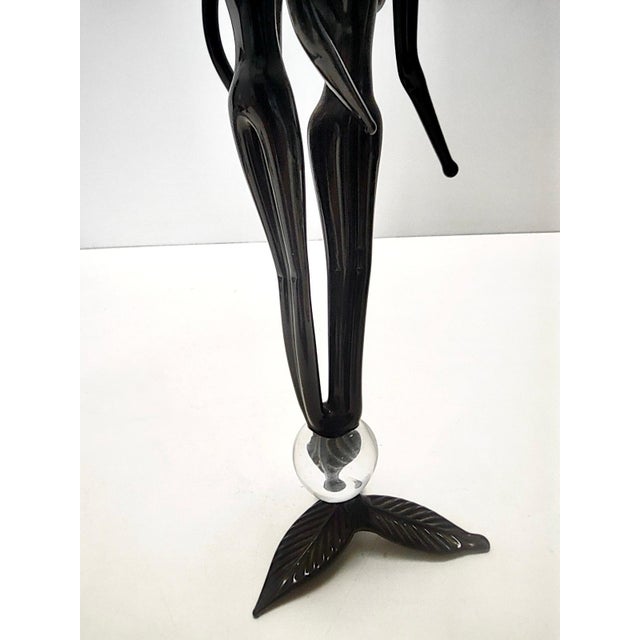 Postmodern Black Murano Glass Decoration, Italy, 1990s For Sale - Image 12 of 13