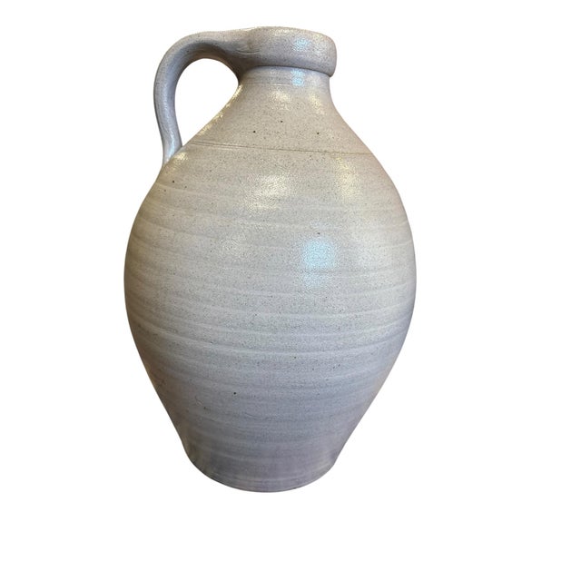 Platinum Rowe Pottery 2 Gallon Salt Glazed Stoneware Jug – Stitchin’ Post Salisbury Nc Commemorative For Sale - Image 8 of 9