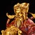 Metal Late 19th Century Cloisonné Gilt Bronze God of Wealth Figure, 4400g, 12" Tall For Sale - Image 7 of 8