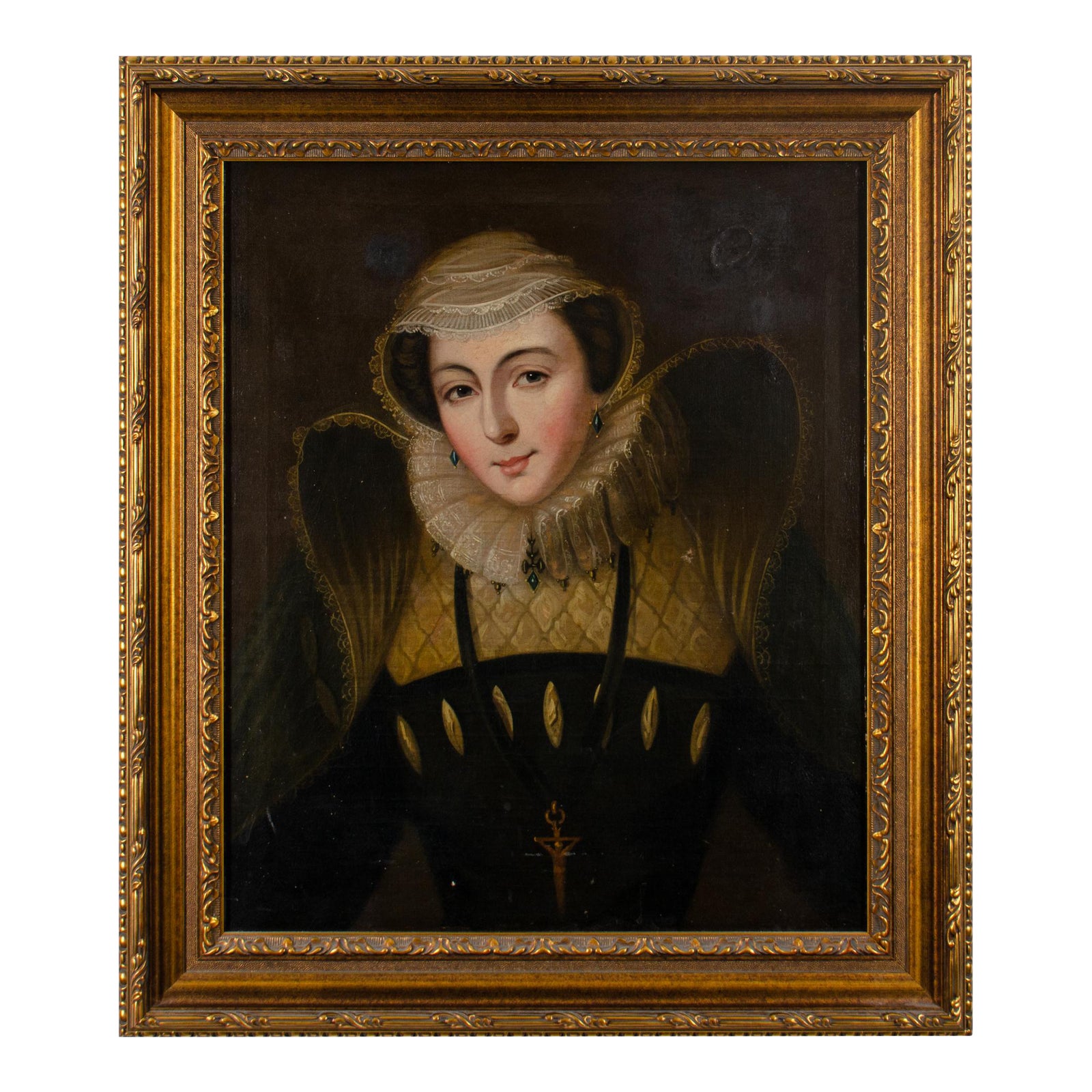 Mary Queen of Scots Portrait Painting, 18th Century Chairish