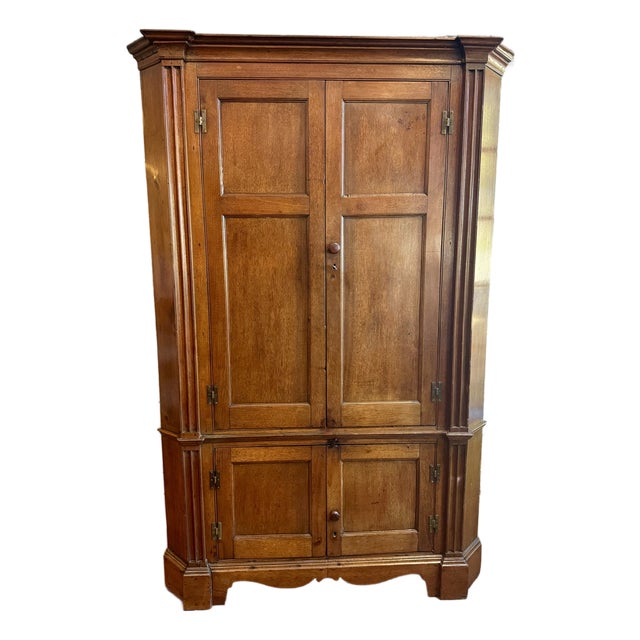 Walnut Corner Cupboard c.1850 For Sale