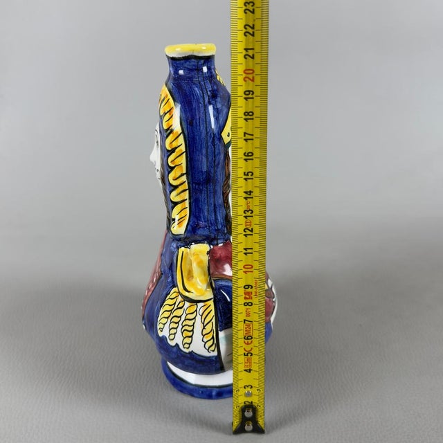 Deruta Majolica Double-Sided Vase, 1960s For Sale - Image 10 of 11