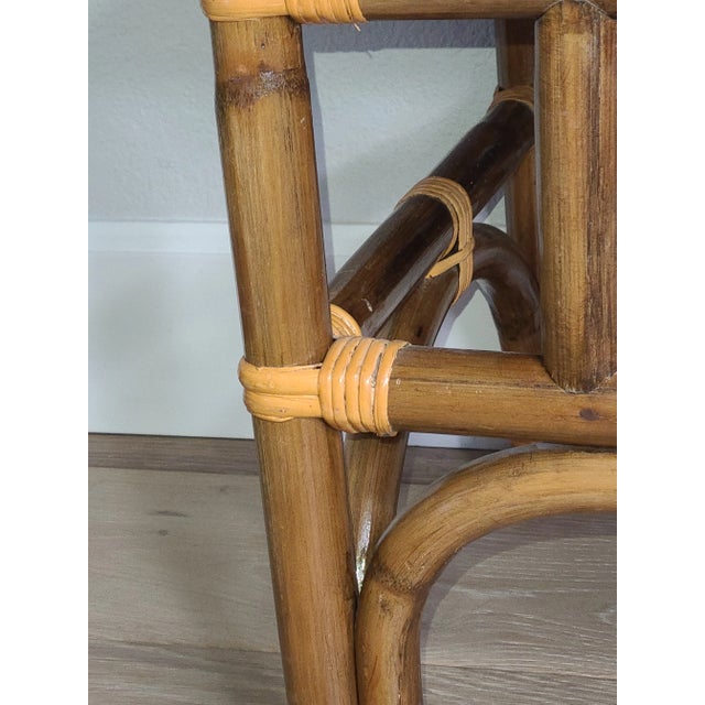 Wood Milo Baughman Calif-Asia Mid Century Rattan & Formica Rectangular Coffee Table For Sale - Image 7 of 13