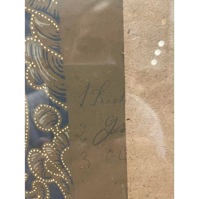 Antique French Wall Covering Strike-Off For Sale - Image 11 of 12