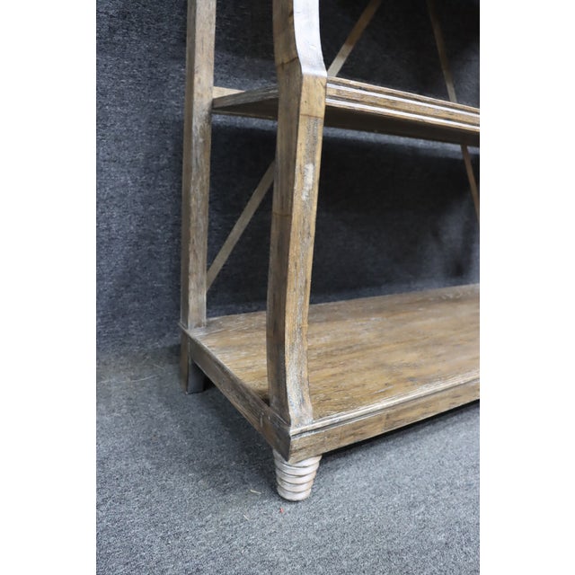 Country French Style Oak Open Shelf For Sale - Image 4 of 11