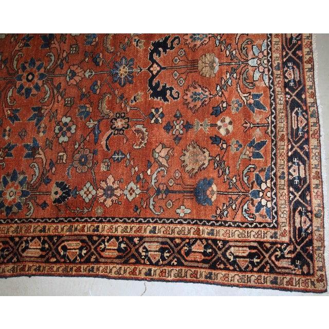 1920s, Handmade Antique Persian Hamadan Rug 4.1' X 6.3' For Sale In New York - Image 6 of 9