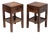 Pair of Chinese Square Corner End Tables, C. 1850 For Sale