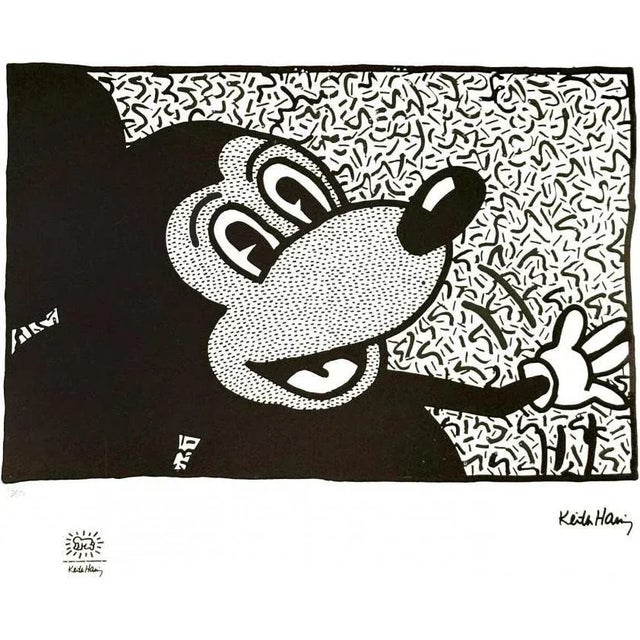Contemporary Keith Haring, Mickey Mouse, Lithograph For Sale - Image 3 of 3