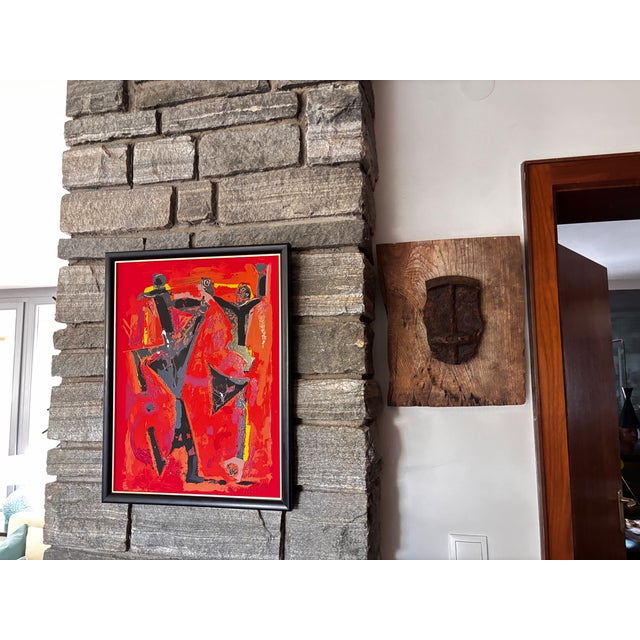 Marino Marini, Red Composition, 1980, Silkscreen, Framed For Sale - Image 9 of 10