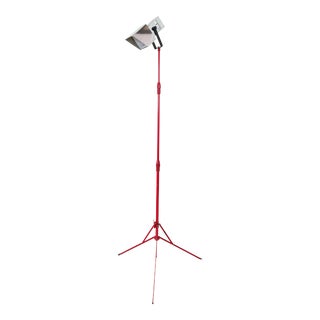 Vintage Mid Century Modern Red Floor Lamp For Sale