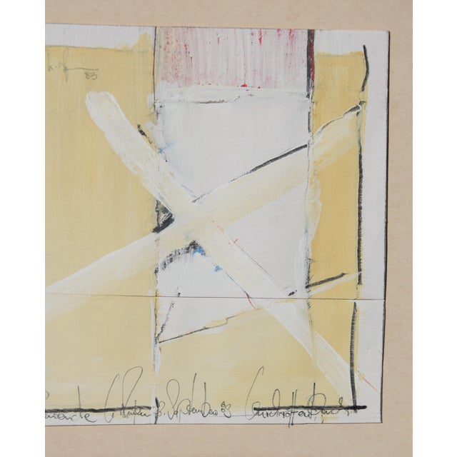 Klaus Neuper, Straßenende – Kirchröttenbach, 1983, Mixed Media on Cardboard For Sale - Image 4 of 9