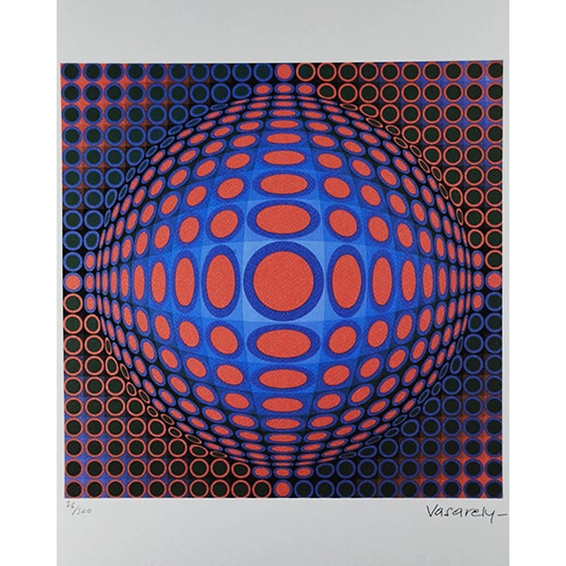 Victor Vasarely Lithograph. Limited Edition Lithograph n 76 / 500- Numbers signed in pencil. Editor : S.P.A.D.E.M. Paris....