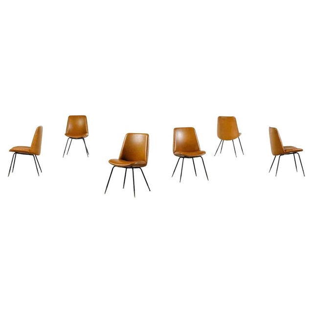 DU2 Chairs by Gastone Rinaldi for Rima, Italy, 1960s, Set of 6 For Sale - Image 6 of 6