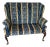 18th Century George II Mahogany Settee on Four Carved Cabriole Legs Ending in Pad Feet For Sale