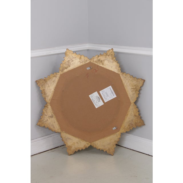 Friedman Brothers Gold & Black Star Design Mirror For Sale - Image 12 of 13