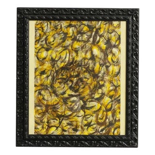 Abstract Painting, Oil on Canvas, Framed For Sale