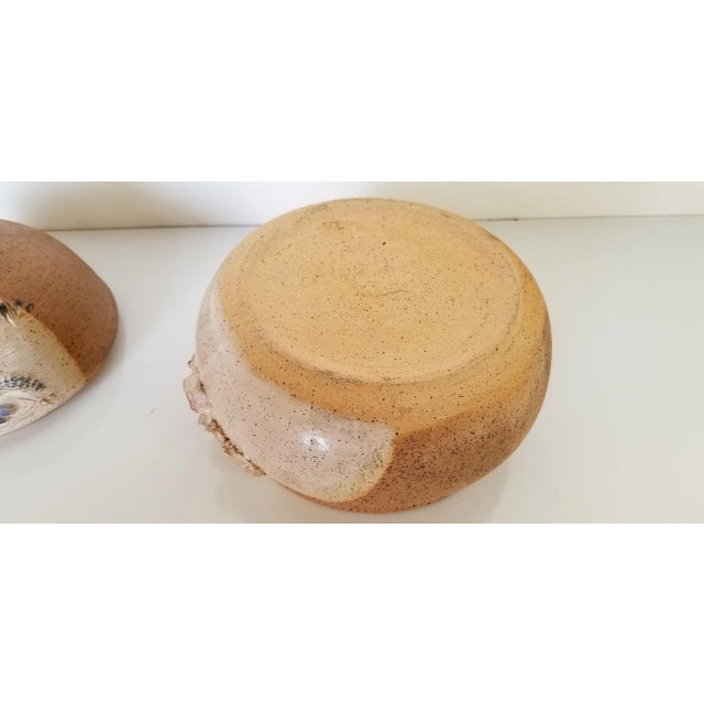 Ceramic Mid-Century Art " Face " Shape Studio Pottery Vase, Signed For Sale - Image 7 of 10