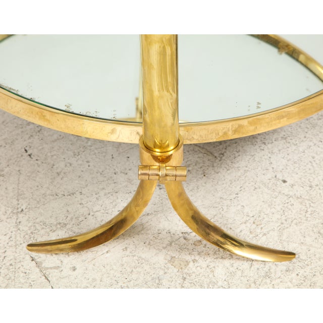 Early 21st Century Bespoke Three-Tiered Brass Tulip Table by Amir Khamneipur For Sale - Image 5 of 8