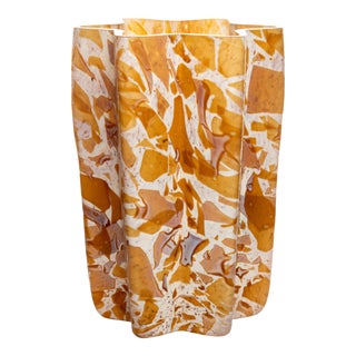 Stories of Italy Nougat Karkade Bucket Vase For Sale