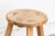 Bleached Wood Vintage Round Stool For Sale - Image 4 of 6