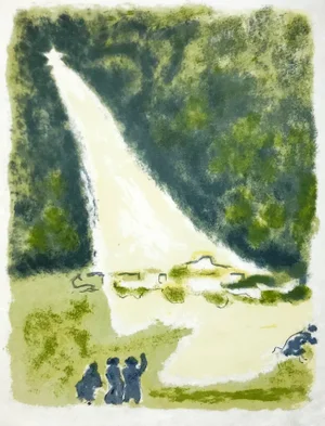 1962 Jules Cavailles Original Lithograph, Untitled 8