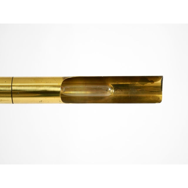 Vintage Brass Pole Light Floor Lamp by Ingo Maurer for M-Design, 1960s For Sale - Image 9 of 18