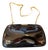 1940s Dark Faux Tortoiseshell Bakelite and Brass Italian Evening Bag For Sale