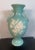 Aqua 1930s Weller Pottery Aqua Vase Signed Cameo Rose For Sale - Image 8 of 8