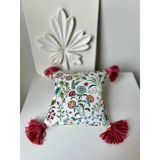 Textile Liberty & Co, Schumacher, Chelsea Textiles, Brunschwig & Fils Lavender Filled Decorative Cushions - Set of 3 For Sale - Image 7 of 12