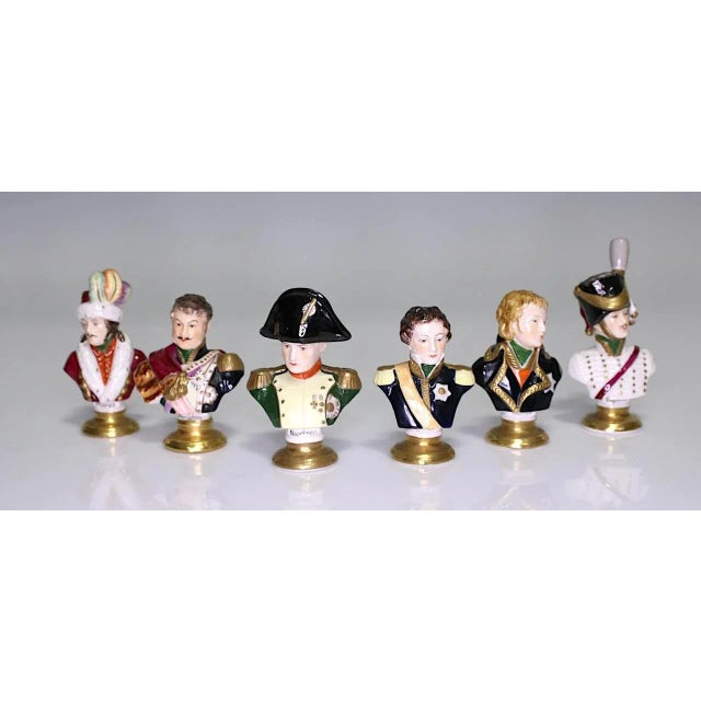 Mid 20th Century Porcelain Busts of Napoleon & His Generals by Rudolph Kammer, Germany, Set of 6 Miniatures For Sale - Image 5 of 13
