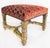 Late 20th Century Carved Giltwood Ottomans/Benches, Embroidered Seats, Nailheads, Pair, Louis XIV For Sale - Image 4 of 11