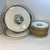 This is a lovely set of appetizer/dessert plates and three platters from the Cronin China Company out of Minerva, OH. The...