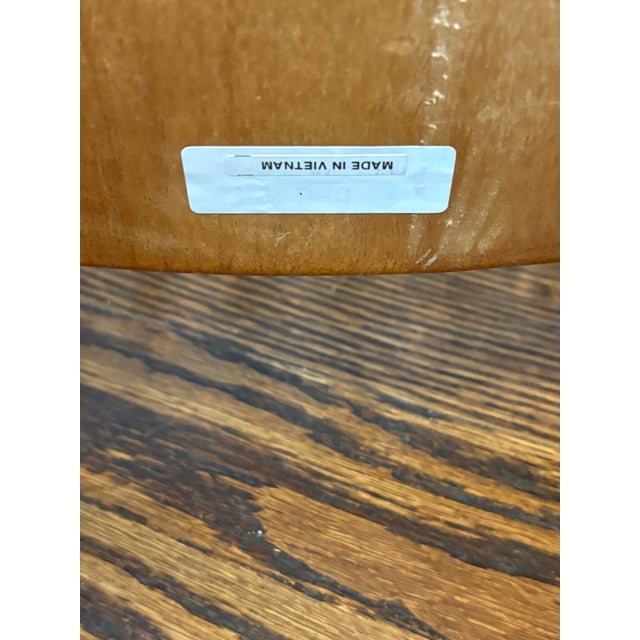Pair of Vintage Solid Wood Hoop-Back Windsor Dining Chairs For Sale In Denver - Image 6 of 6