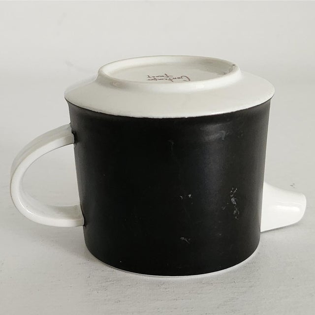 1970s Vintage Otagiri Japan Creamer in Contempo Frost Black For Sale - Image 5 of 11