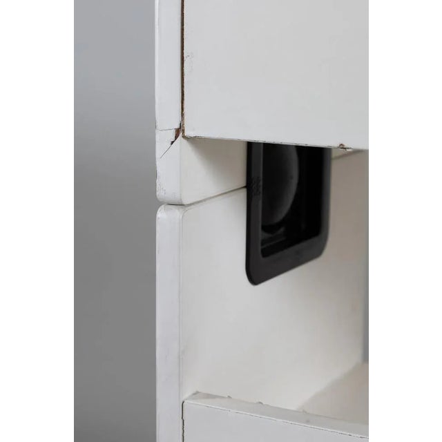 Black Space Age Italian Modular Bookcase, 1970s, Set of 5 For Sale - Image 8 of 12