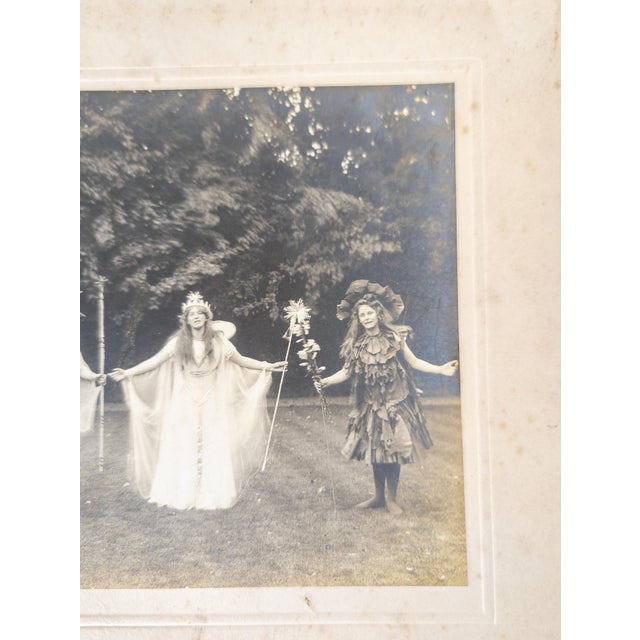 Early 20th Century English Photograph of Girls in Pageant or Play Costumes For Sale - Image 4 of 12