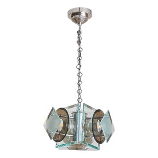 Italian Glass Chandelier by Antonio Lupi for Lupi Cristal Luxor, 1970s For Sale