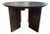 Large Teak Wood Table, Espresso Finish, Modern Organic For Sale