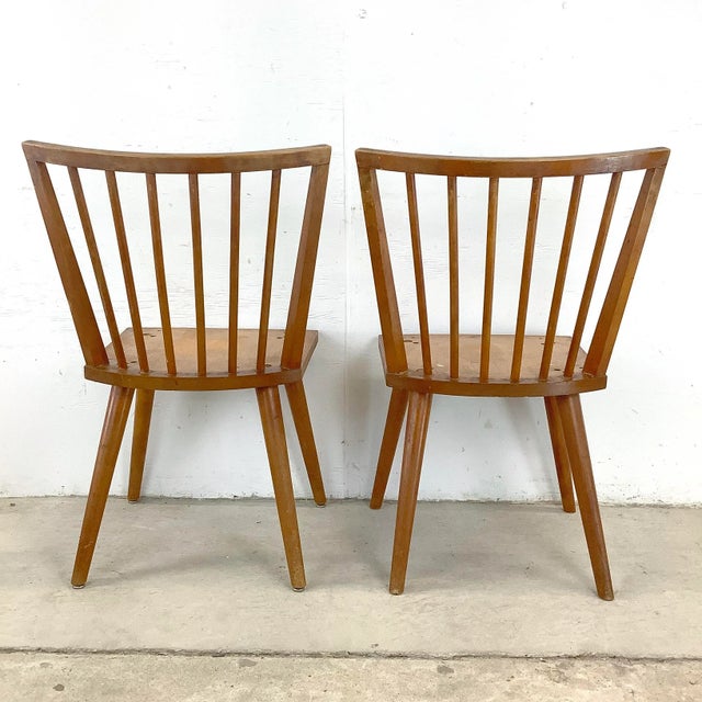 Four Mid-Century Conant Ball Dining Chairs Attr. Leslie Diamond For Sale In Philadelphia - Image 6 of 12