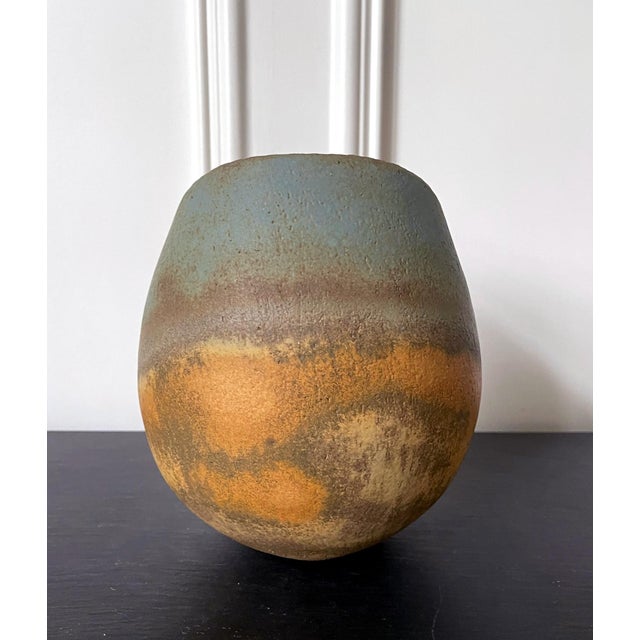 Late 20th Century Ceramic Vase Vessel by British Studio Potter John Ward For Sale - Image 5 of 17