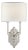 Silhouette Fretwork Sconce in Polished Nickel with Linen Shade Designer: Thomas O'Brien Finish: Polished Nickel Height:...