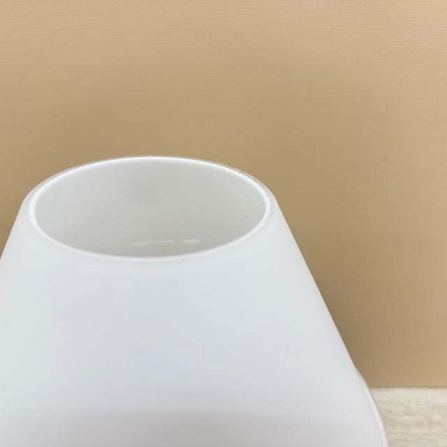 White Glass Table Lamp by Limburg Glashütte, 1970s For Sale - Image 8 of 17