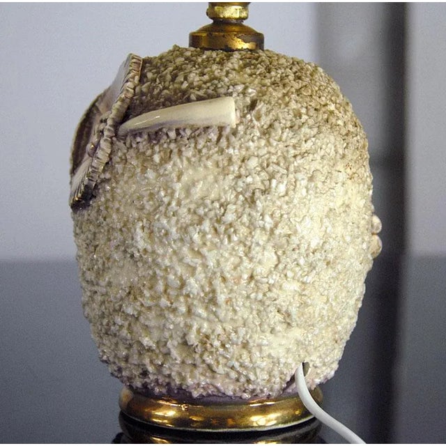 French Ceramic Table Lamp, 1950s For Sale - Image 9 of 10