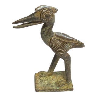 African Lobi Bronze Bird / Gold Weight For Sale