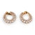 Contemporary 1980s Pair of Boucheron Paris 12.40 Carat Diamond 18k Yellow Gold Hoop Earrings For Sale - Image 3 of 5